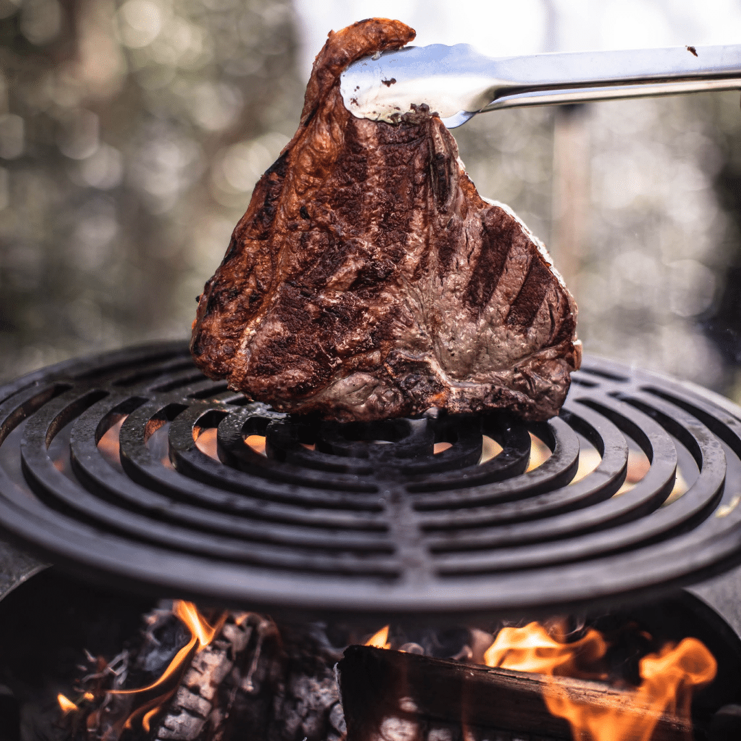 OFYR grill round met lekker vlees