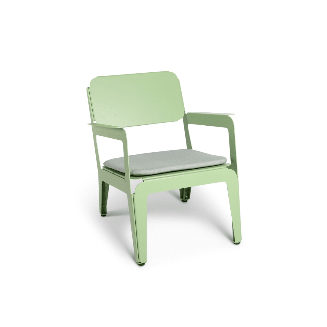 Bended Lounger lichtgroen Weltevree