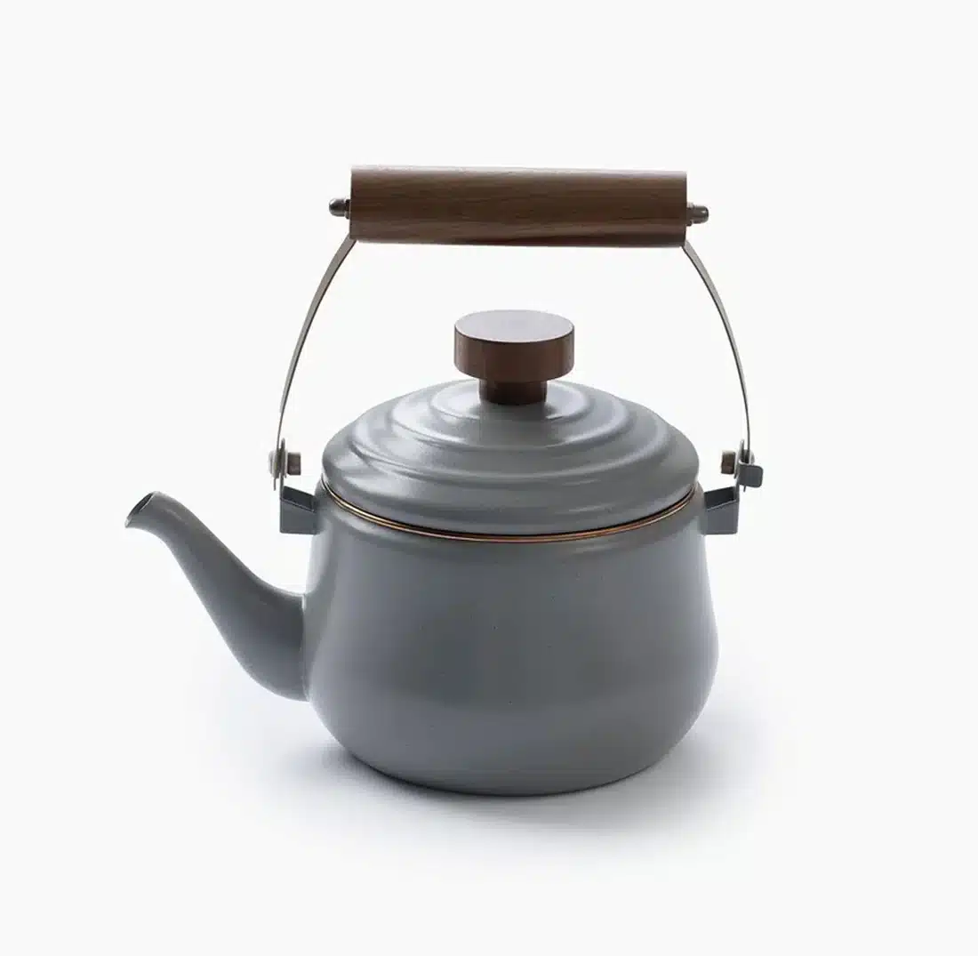 Enamel teapot Slate Grey