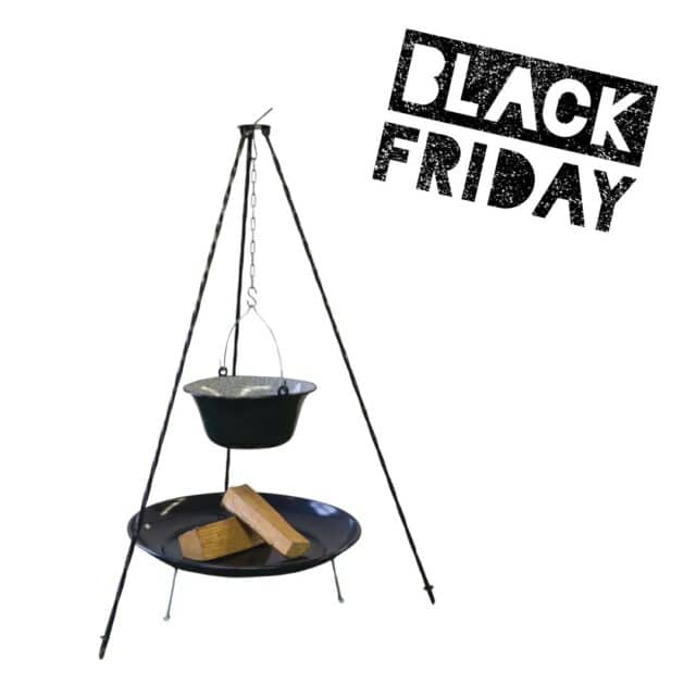 BLACK FRIDAY DEAL! Driepoot met heksenketel en vuurschaal