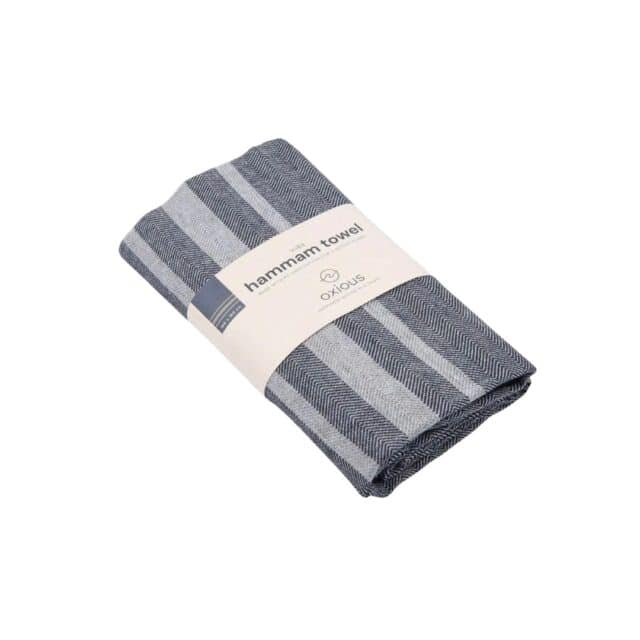 Hamamdoek Vibe Deep Navy / Stone Grey