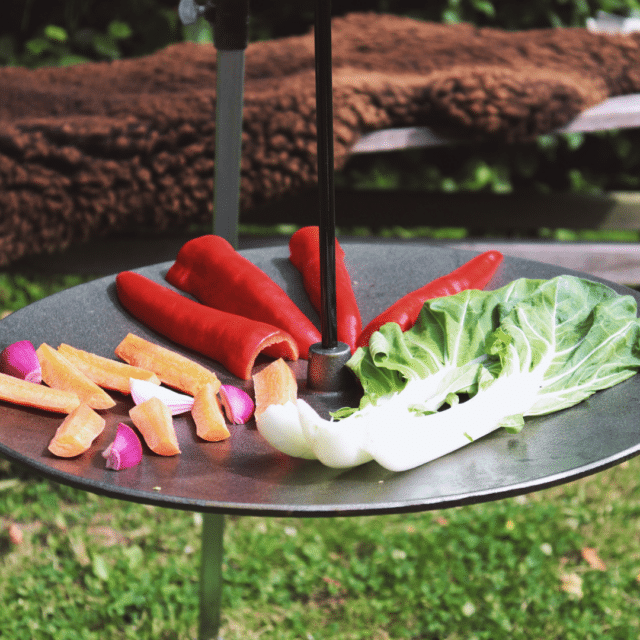Hangende bakplaat met driepoot