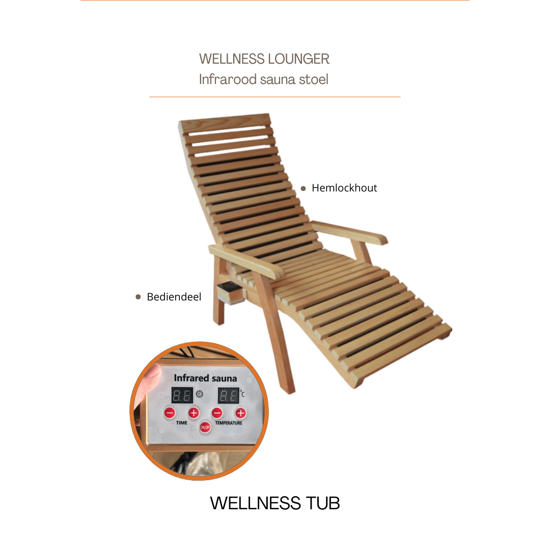 Wellness Lounger infrarood sauna stoel