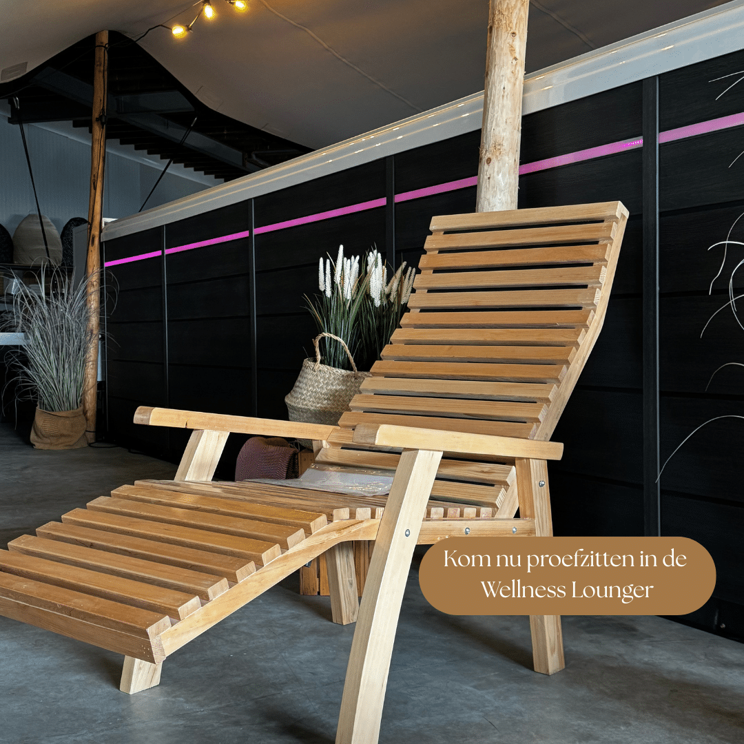 Wellness Lounger infrarood sauna stoel bij zwempsa