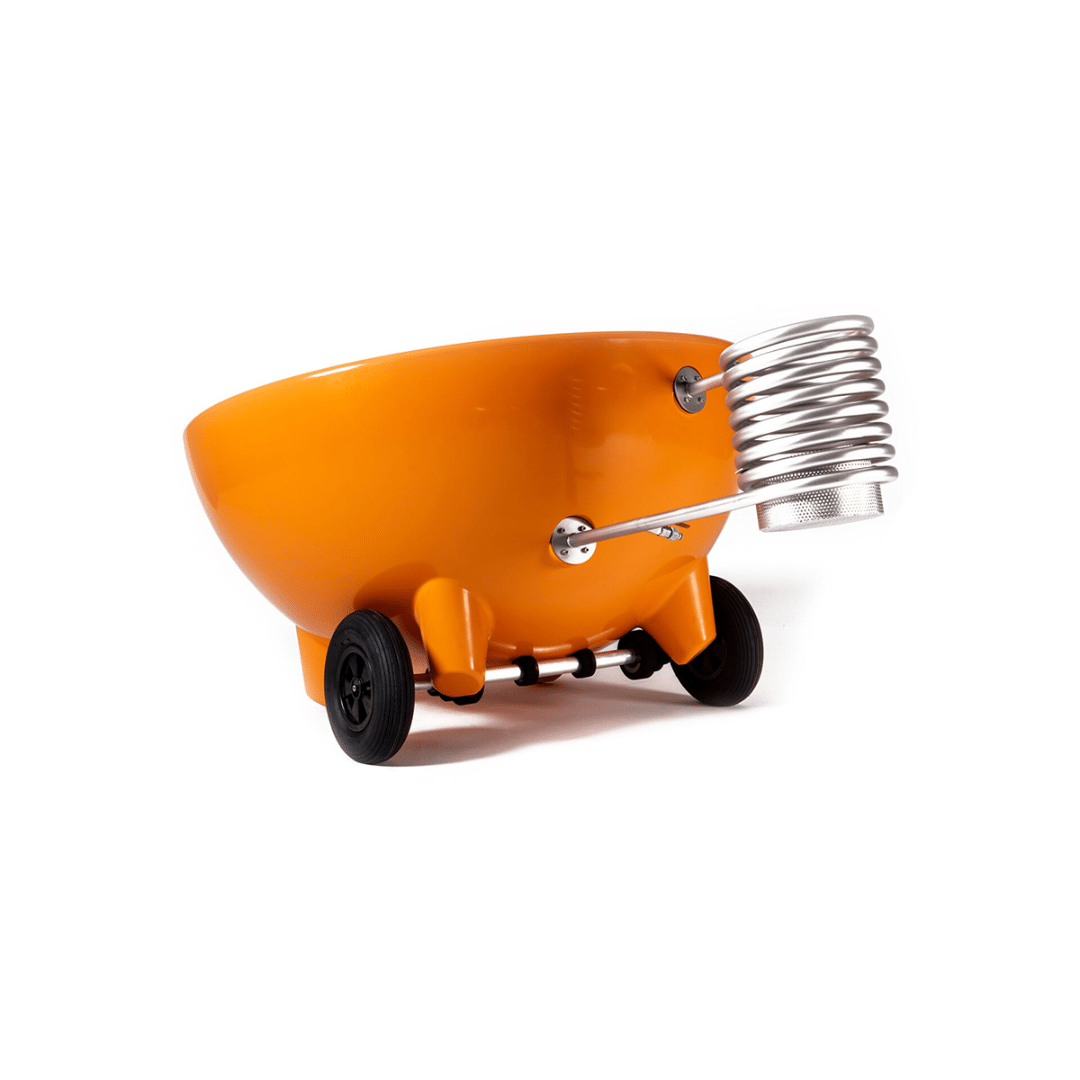 Dutchtub original Weltevree oranje op trailer