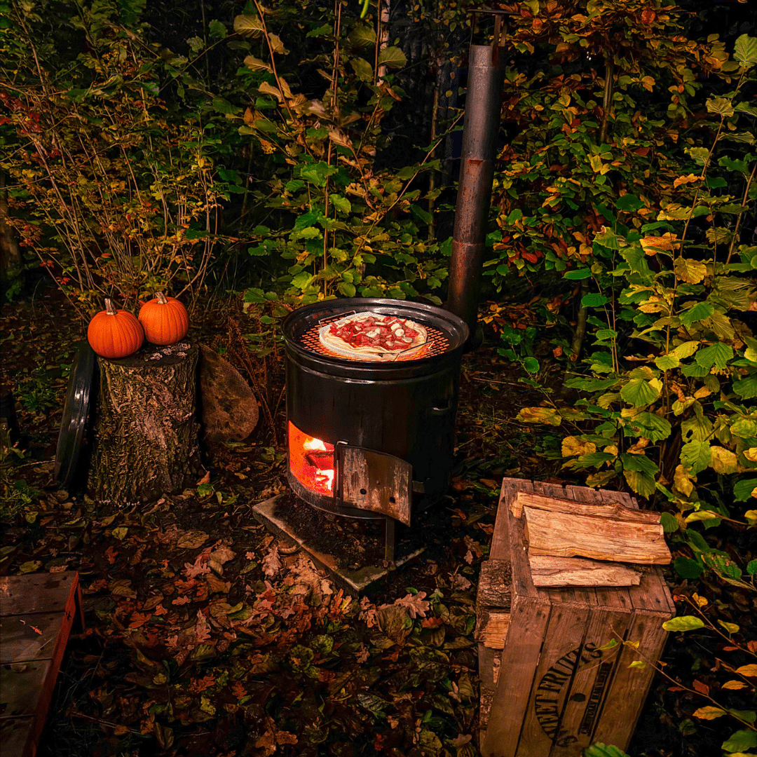 Pizza's bakken bij Natuurhuisjes Westerwolde foto: wondersofwander Pizza's bakken bij Natuurhuisjes Westerwolde foto: wondersofwander