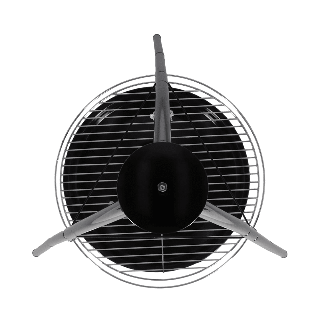 bovenkant driepoot met grillrooster en vuurschaal