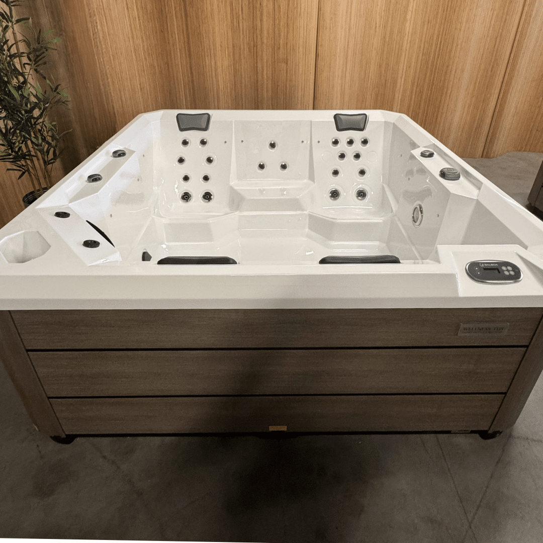 Wellness Tub Ultimate spa 002 Eco - The Art of Outdoor Wellness - teak pure white Wellness Tub Ultimate spa 002 Eco - The Art of Outdoor Wellness - teak pure white