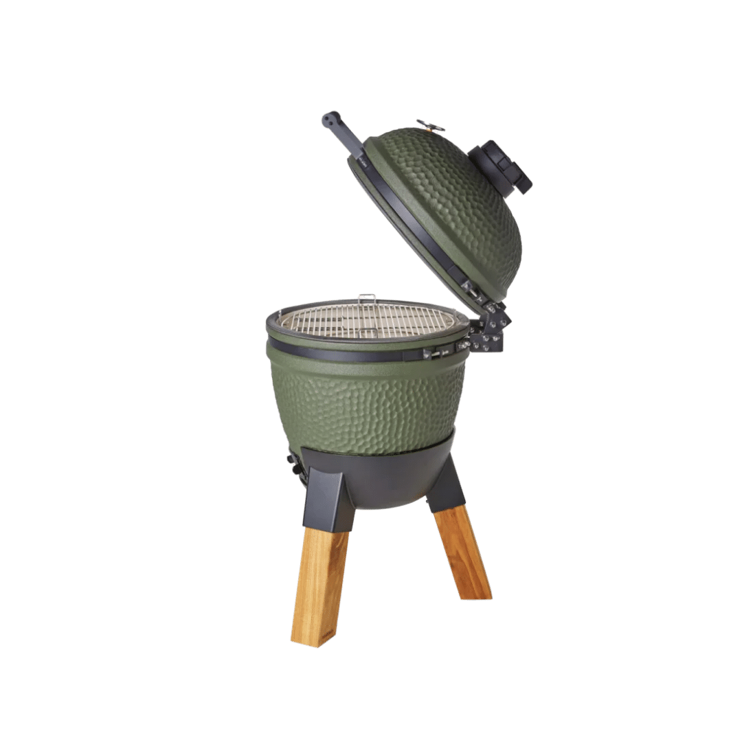 Moddern original Kamado BBQ geopend zijkant
