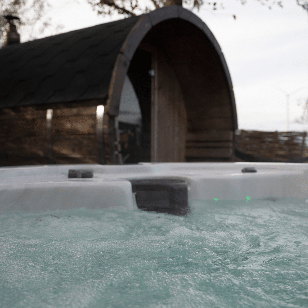 Wellness Tub Elektrische Hottub Spa en barrelsauna