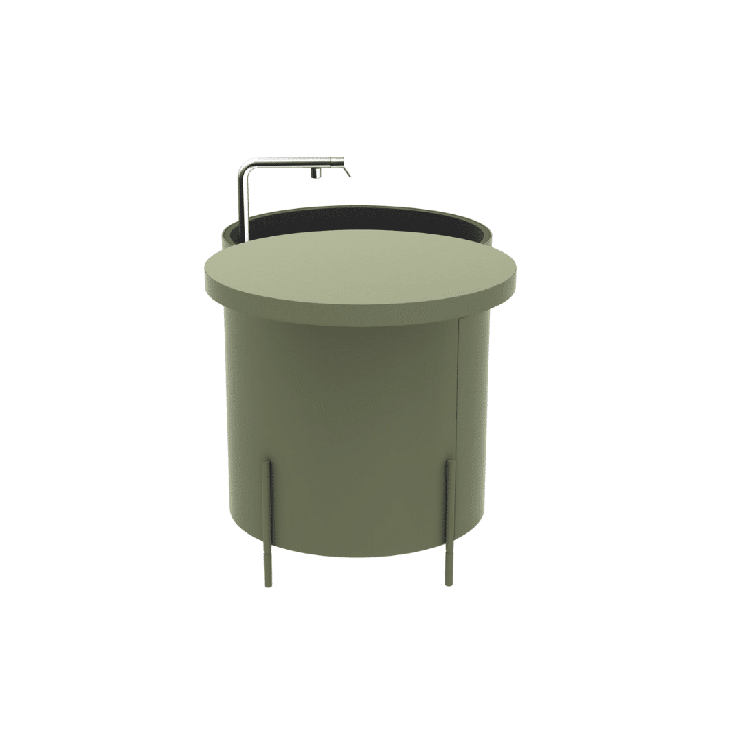 Phil Kitchen Sink module Ethimo olive green