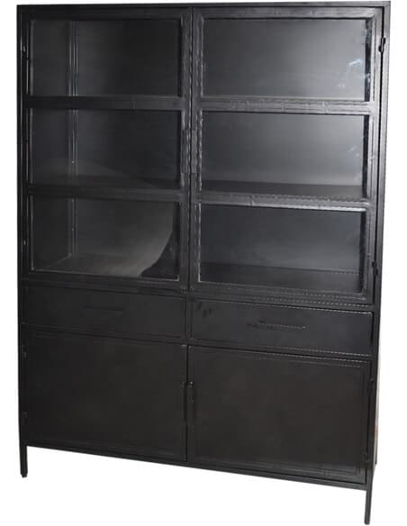 Besi Industriele Vitrinekast Xl Glas Lades En Deur 2 2