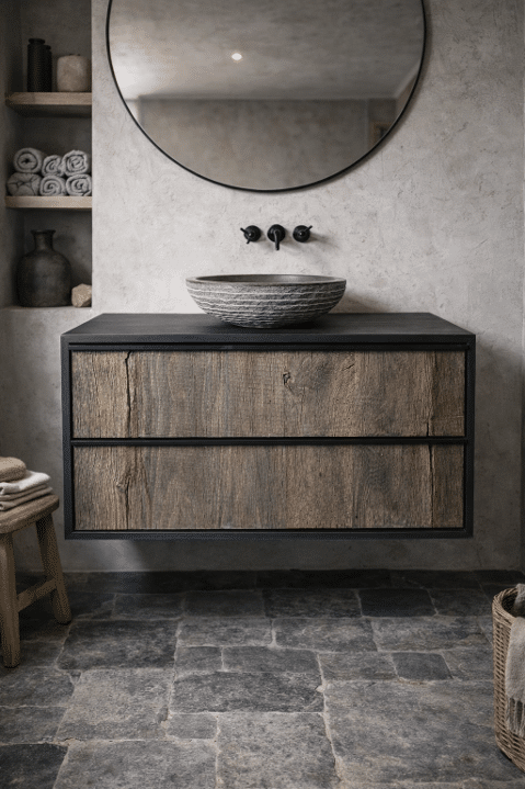 Oud Eiken Badkamermeubel Cyra