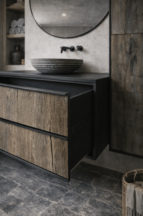 Oud Eiken Badkamermeubel Cyra