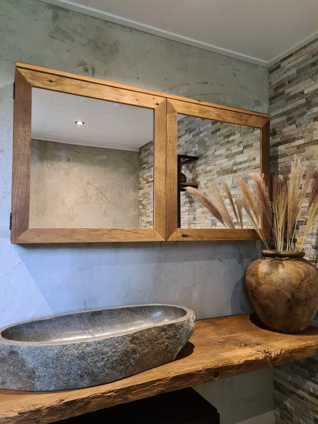 spiegelkast oud eiken | woodchoice
