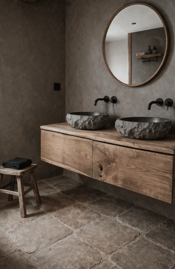 Oud Eiken Mdf Badkamermeubel Muaro