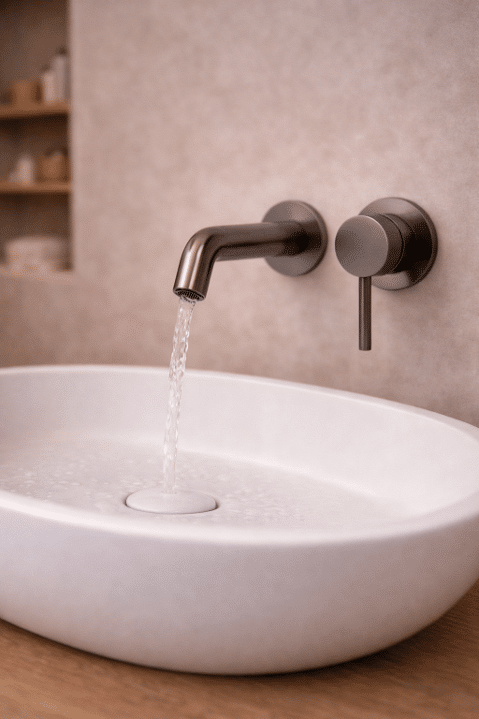 Blue Label Brondby Wastafelkraan Wandmontage