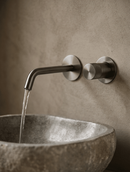 Blue Label Brondby Facet Wastafelkraan Wandmontage