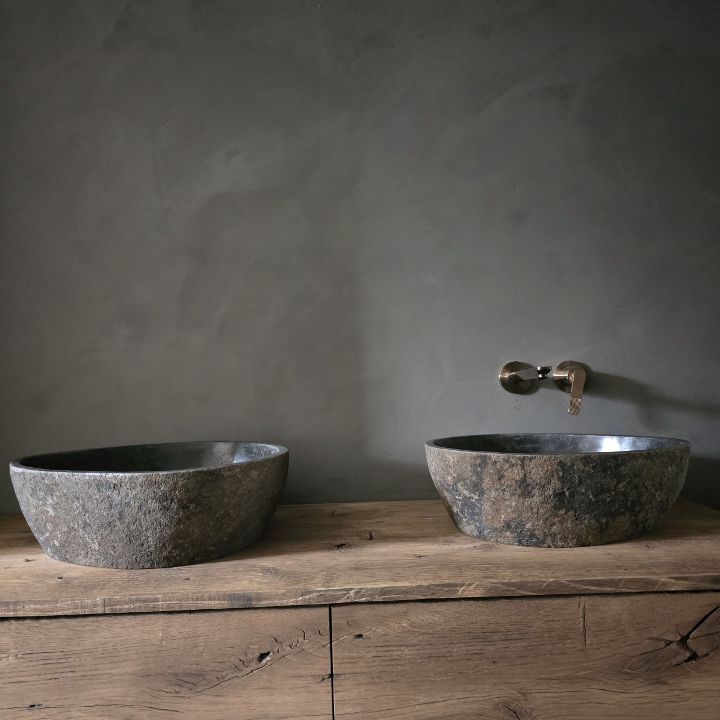 Set Rivierstenen Waskommen Rw00033 1 Set Rivierstenen Waskommen Rw00033 1