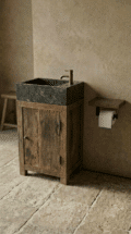 Landelijke Railwood toiletmeubel incl. fontein en plug
