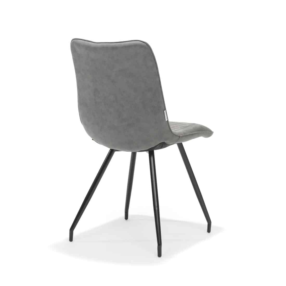 Stoel Brescia Zwart Stof Soft Steel