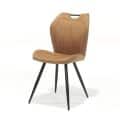 Stoel Cobra Zwart Stof Soft Cognac Stoel Cobra Zwart Stof Soft Cognac
