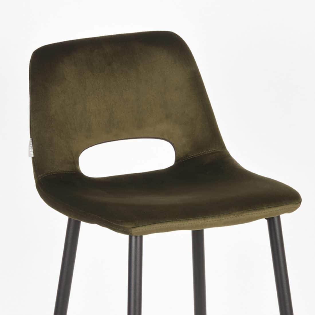 Label51 Barkruk Josh 8211 Fluweel 8211 Zithoogte 78 Cm