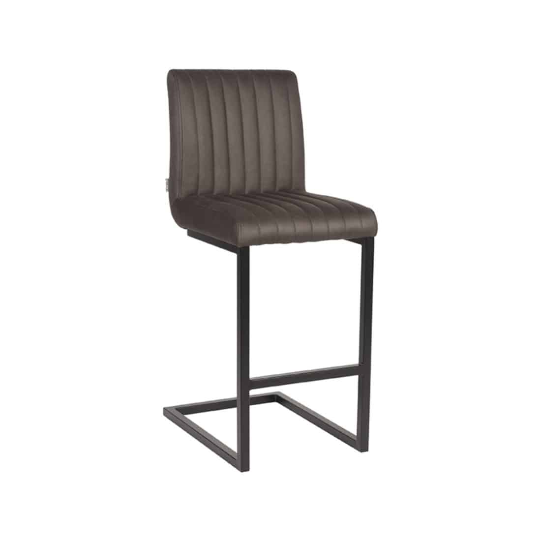 Barkruk Milo Antraciet Microvezel 41x53x100 Cm Perspectief