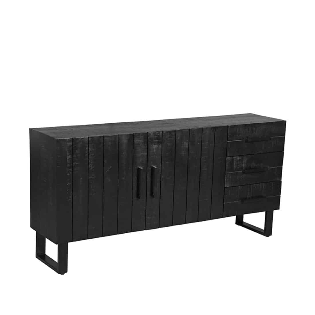 Label51 Dressoir Santos 8211 Zwart 8211 Mangohout