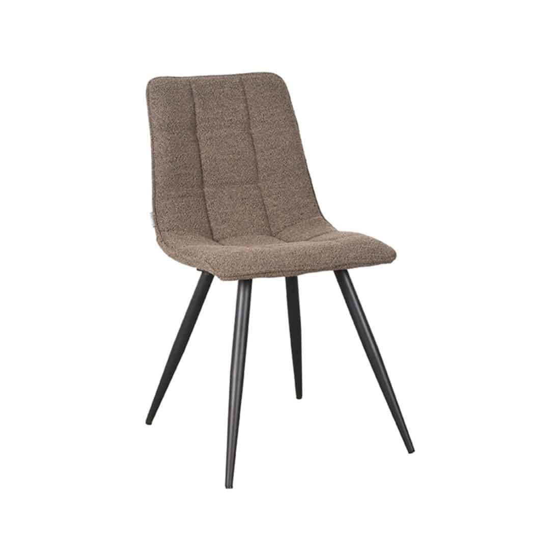Eetkamerstoel Jelt Bruin Boucle 45x56x85 Cm Perspectief