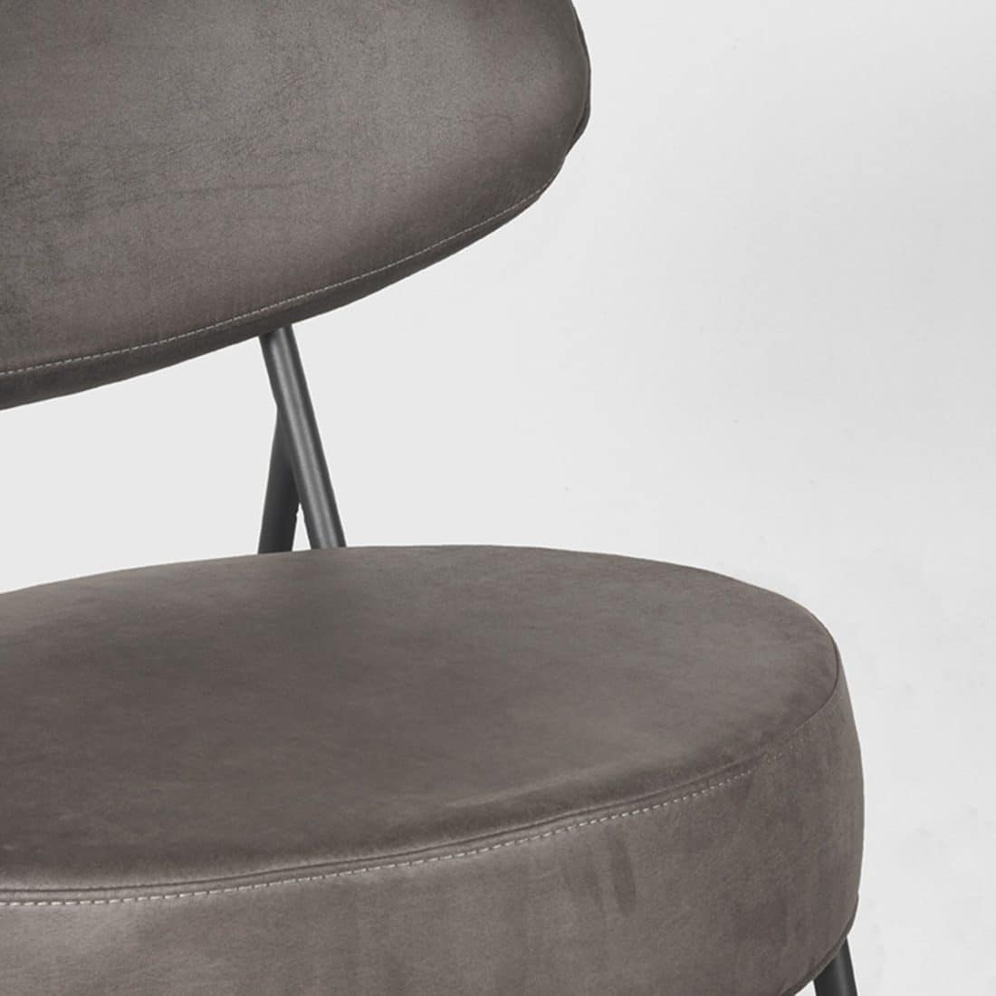Label51 Fauteuil Zack 8211 Antraciet 8211 Micro Suede