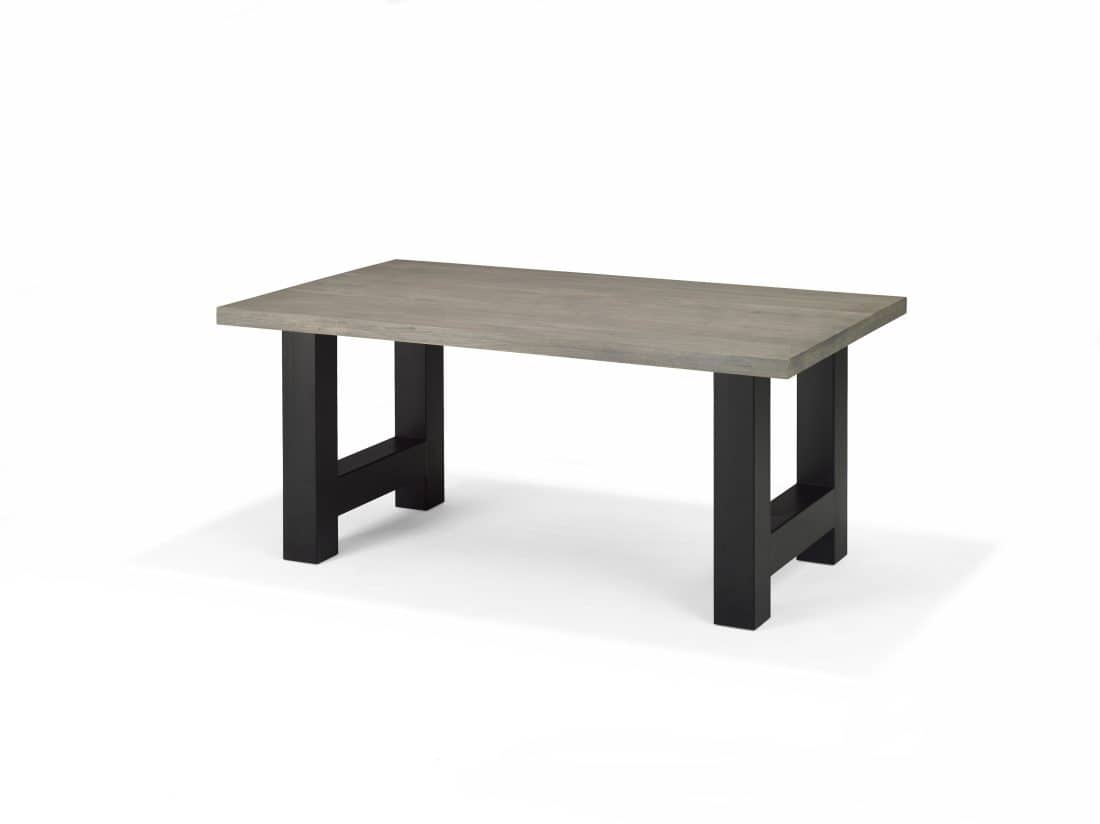 Eetkamertafel Hip 220 215 100 Cm Eiken V2 Brushed Light Grey