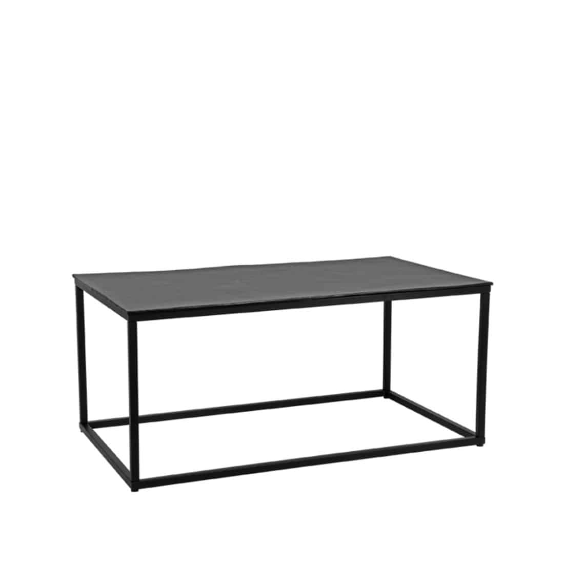 Salontafel Pride Zwart Metaal 100x60x45 Cm Perspectief