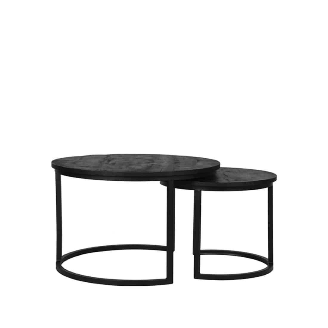 Label51 Salontafel Double 8211 Zwart 8211 Mangohout