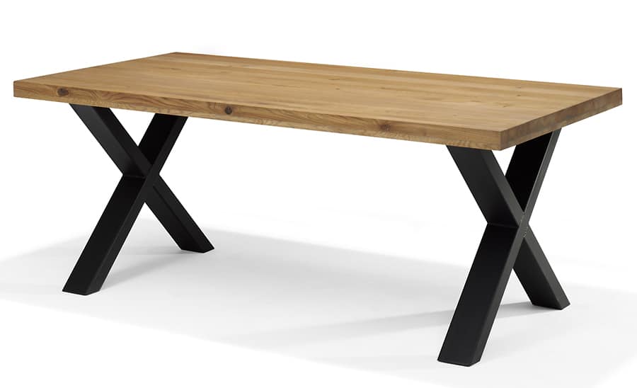 Texas 1 Eetkamertafel Eiken Massief 200x100 Dessert Olie 1