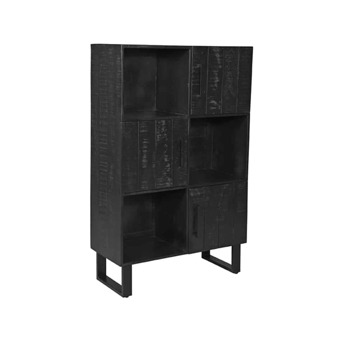 Label51 Bergkast Santos 8211 Zwart 8211 Mangohout