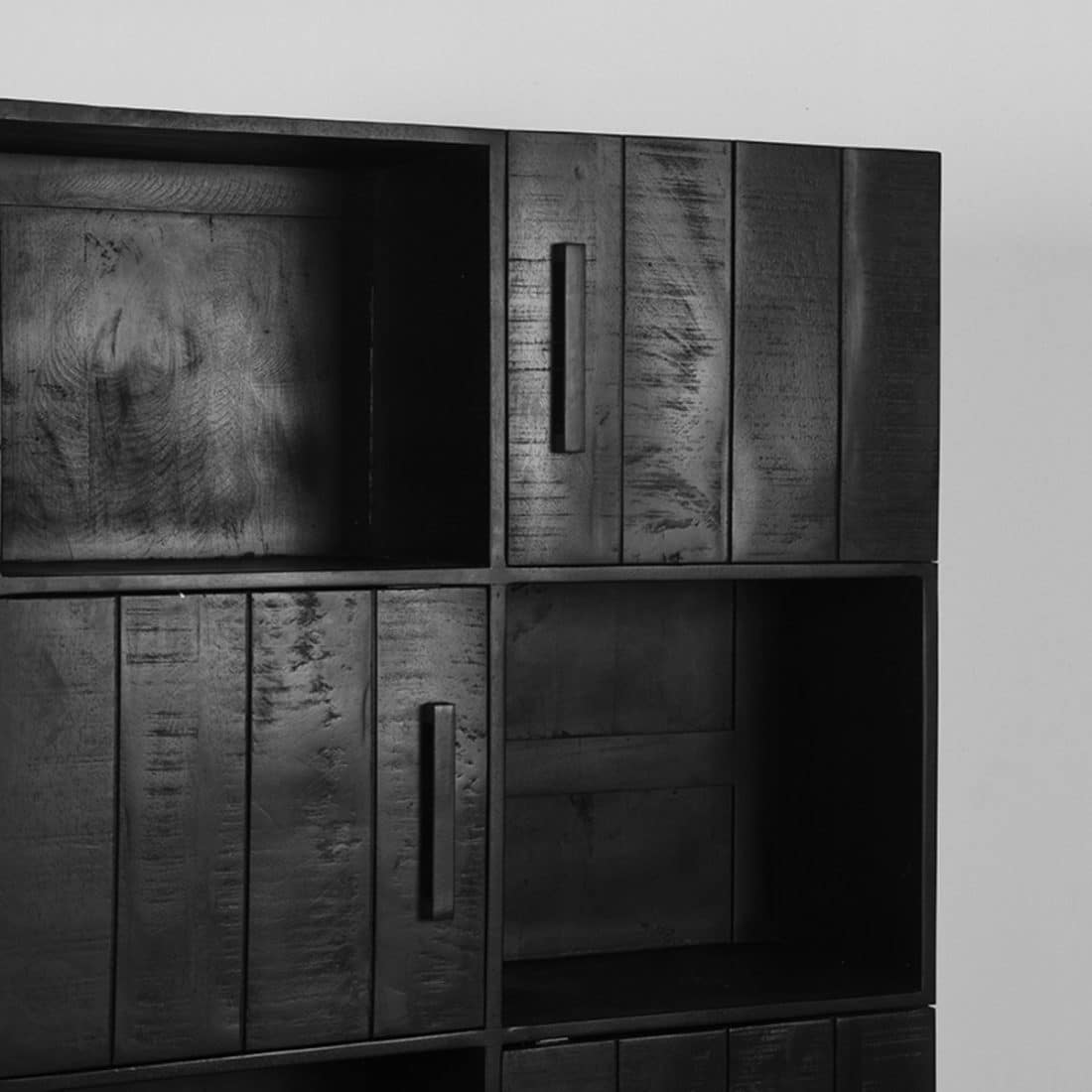 Label51 Bergkast Santos 8211 Zwart 8211 Mangohout