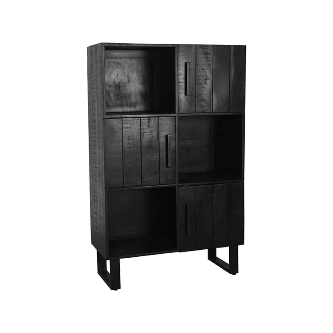 Label51 Bergkast Santos 8211 Zwart 8211 Mangohout
