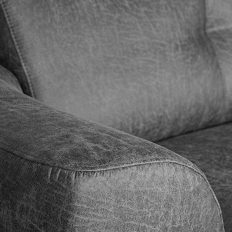 Label51 Hoekbank Salerno 8211 Antraciet 8211 Microfiber 8211 Chaise Longue 2 5 Zits