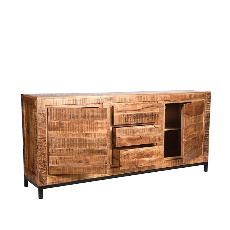 Label51 Dressoir Ghent 8211 Rough 8211 Mangohout 8211 190 Cm