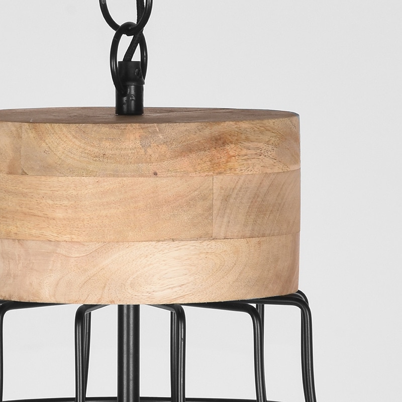 Label51 Hanglamp Drop 8211 Zwart 8211 Mangohout