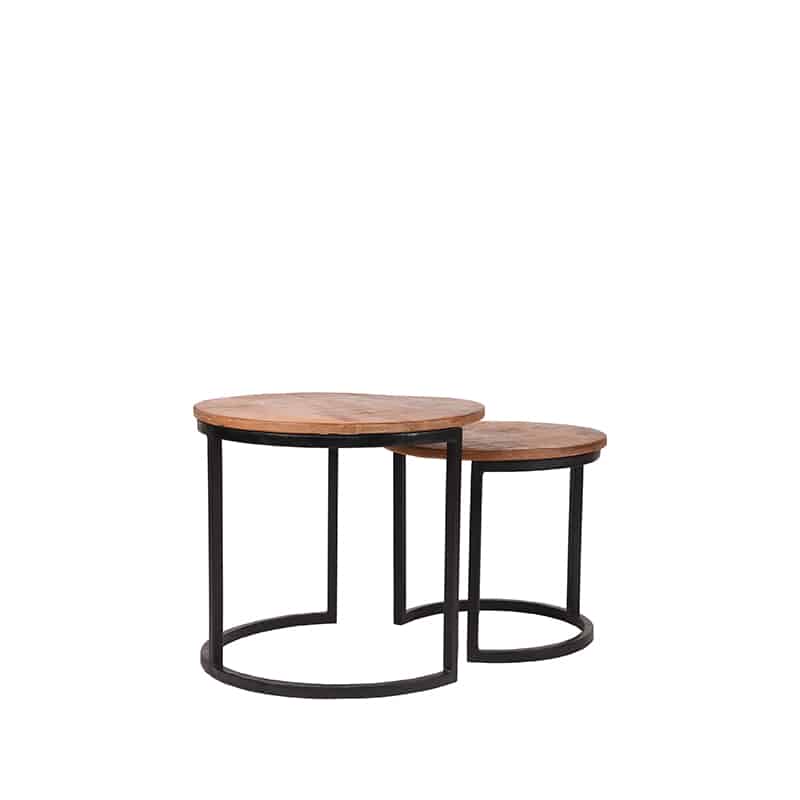 Label51 Salontafel Set Duo 8211 Rough 8211 Hout