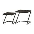 Salontafel Black Zorro Z Vormig Set Van 2 Salontafel Black Zorro Z Vormig Set Van 2