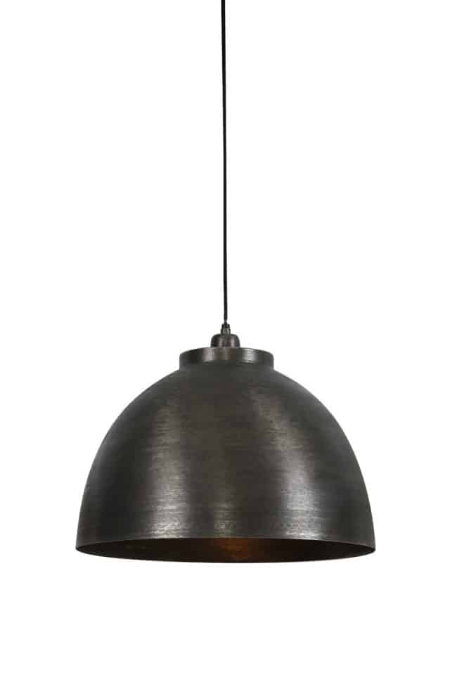Hanglamp 45x32cm Kylie Donker Raw Nikkel