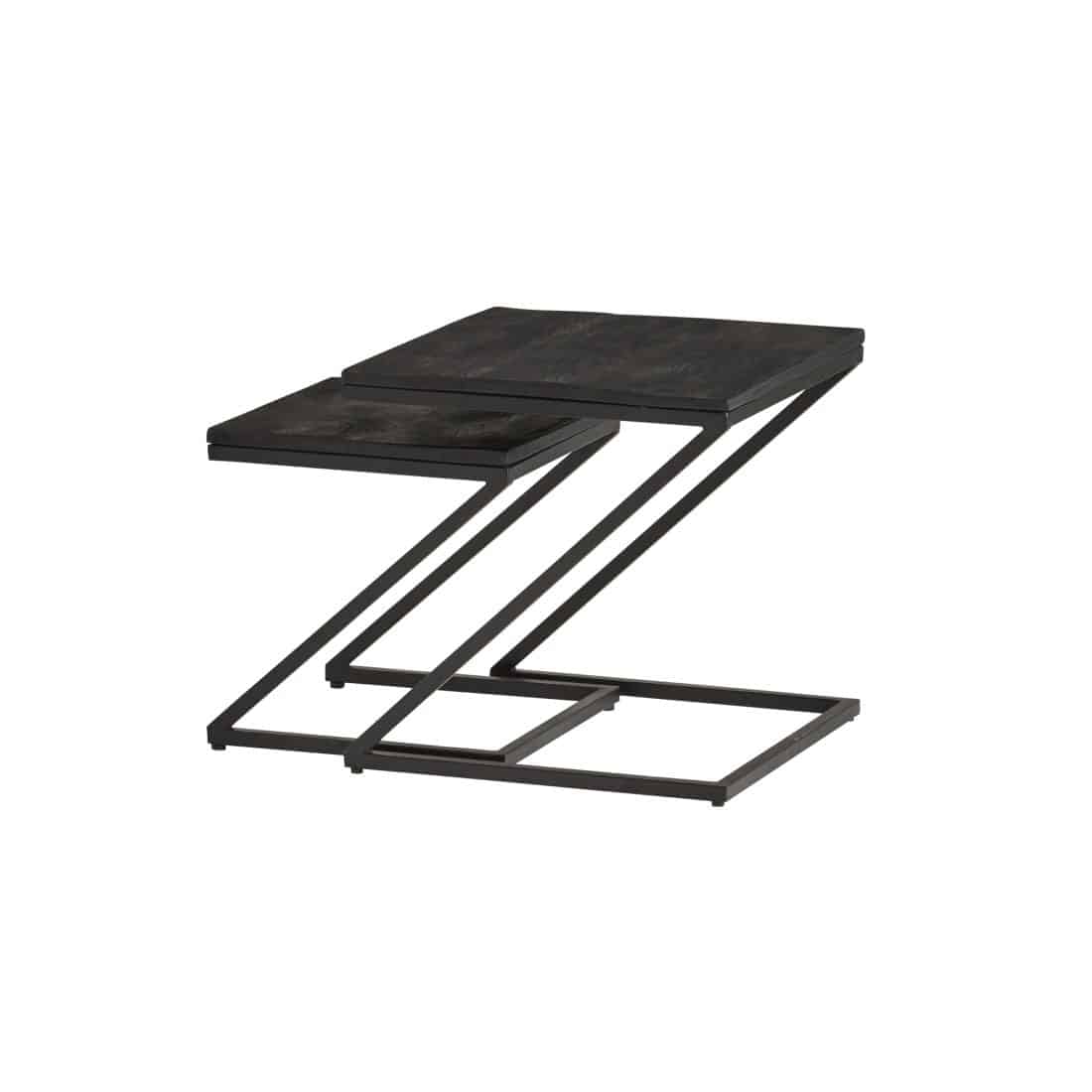 Salontafel Black Zorro Z Vormig Set Van 2