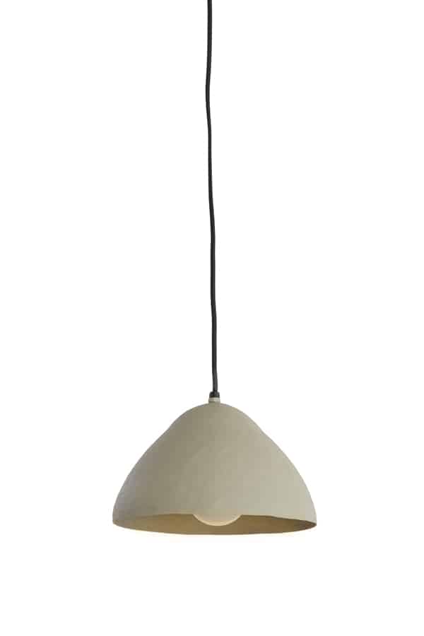 Hanglamp 25x15cm Elimo Mat Licht Grijs