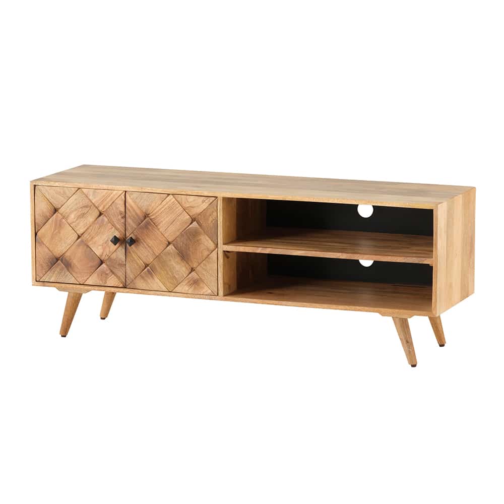 Tv Dressoir 140 Met 2 Deuren En 2 Open Vakken