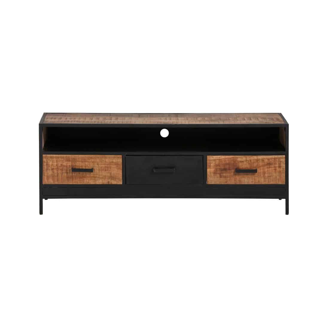 Tv Dressoir 150 Met 3 Lades En 1 Open Vak