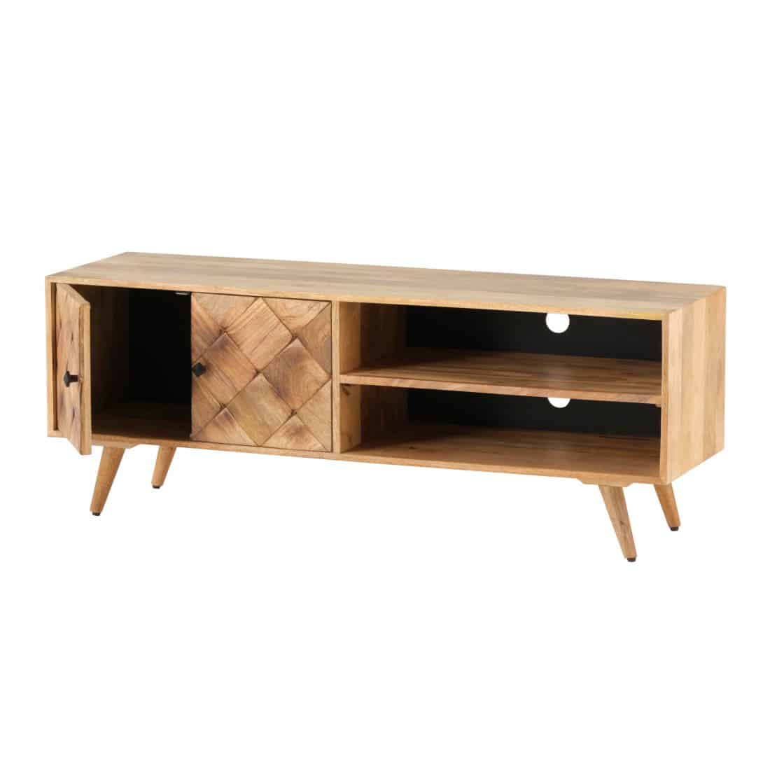 Tv Dressoir 140 Met 2 Deuren En 2 Open Vakken