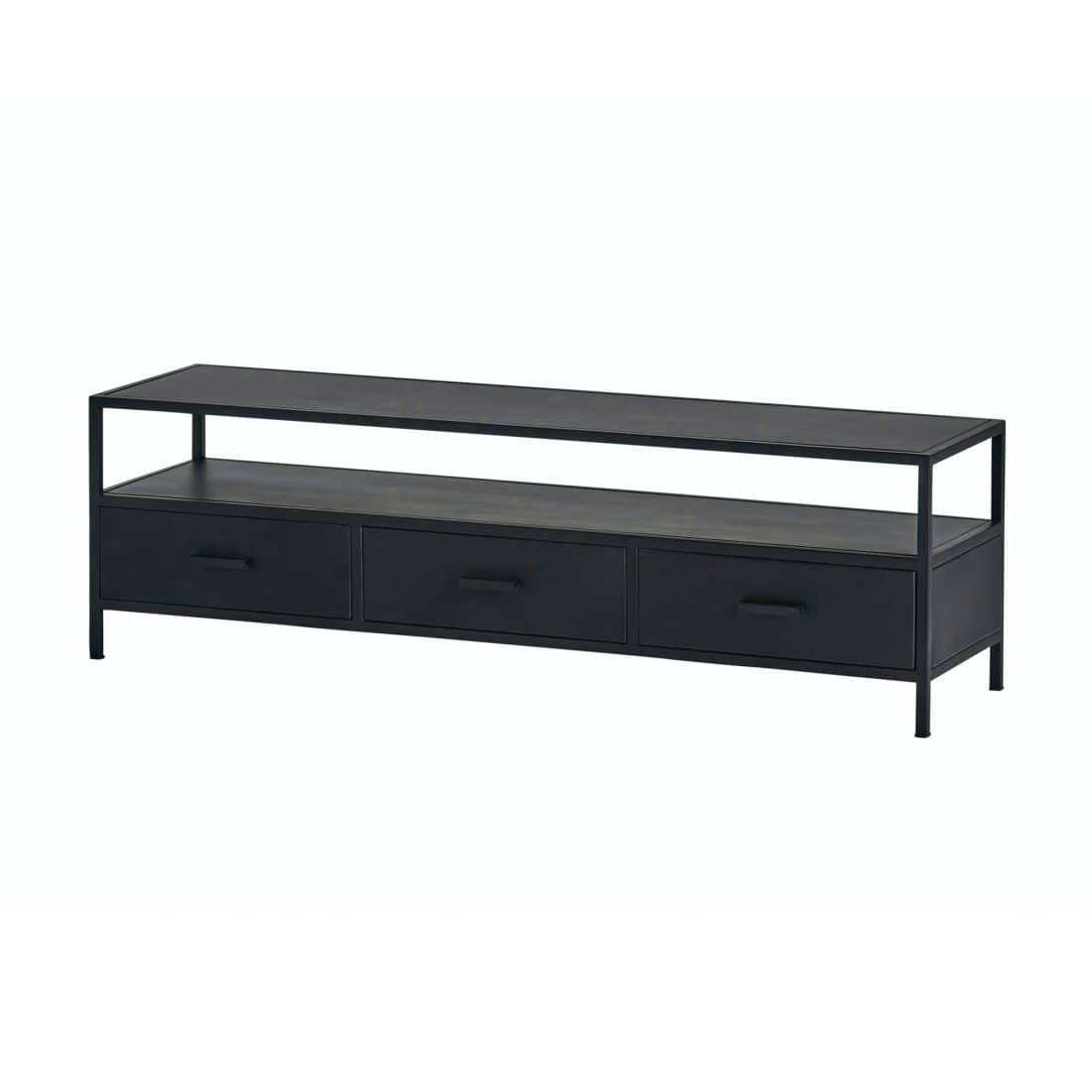 Tv Dressoir 150 Met 3 Lades En 1 Open Vak